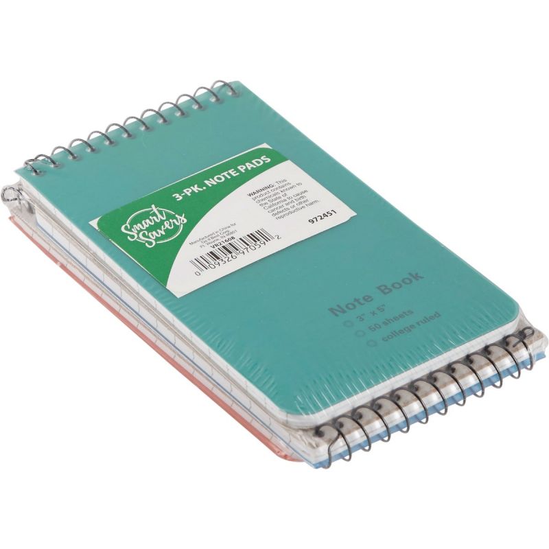 Smart Savers Note Pad White (Pack of 12)