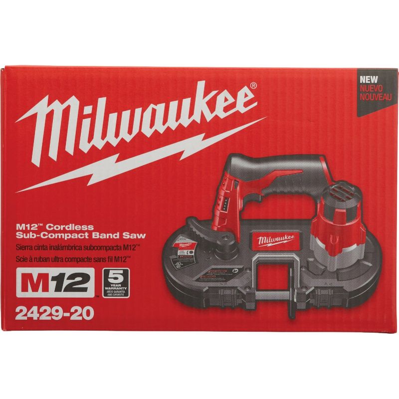 Milwaukee M12 Lithium-Ion Cordless Band Saw - Tool Only 27 In.