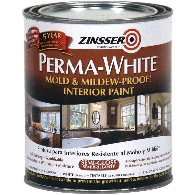 Perma-White Mold And Mildew-Proof Interior Paint 1 Qt., White-Tintable