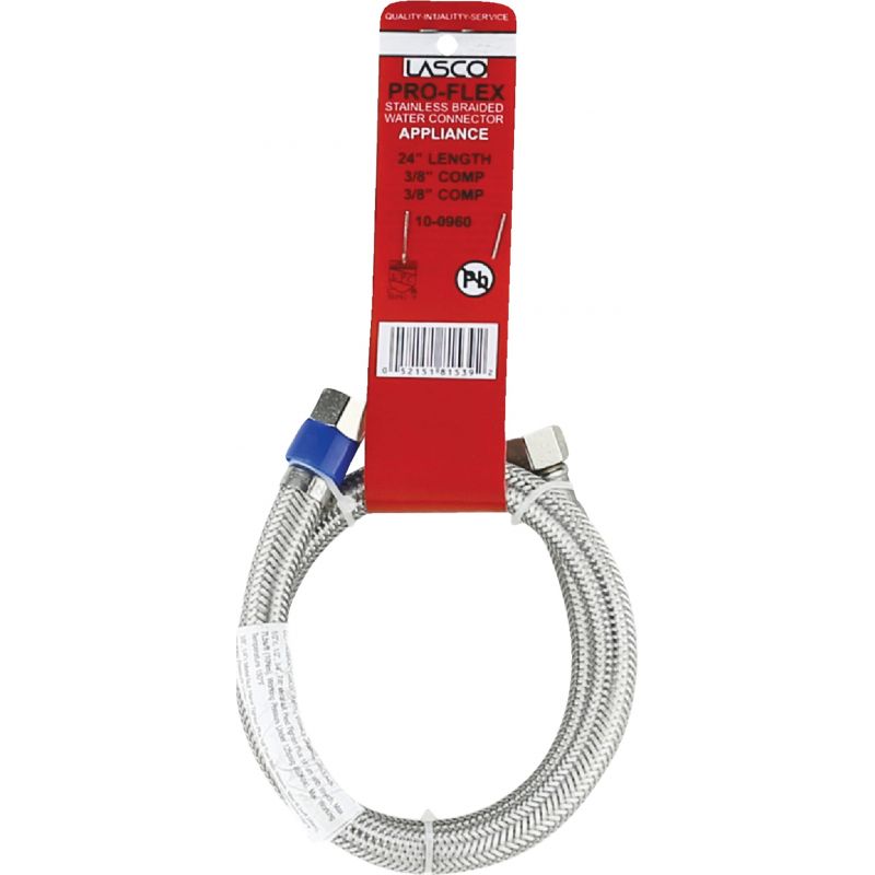 Lasco Stainless Steel Appliance Water Connector