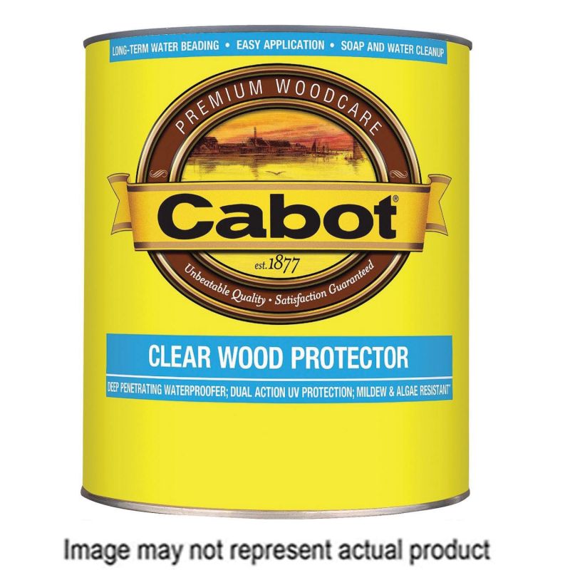 Cabot 140.0002101.007 Wood Protector, Liquid, Clear, 1 gal Clear (Pack of 4)