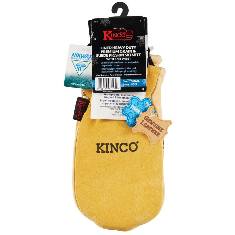 Kinco Men&#039;s Heatkeep Insulated Winter Work Glove S, Golden