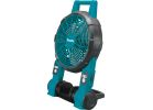 Makita DCF201Z Jobsite Fan, Tool Only, 18 V, 5 Ah, 2-Speed, Includes: (1) AC Adapter Teal