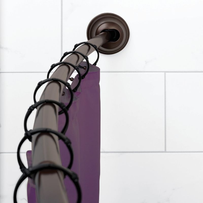 Zenna Home NeverRust Curved Shower Rod