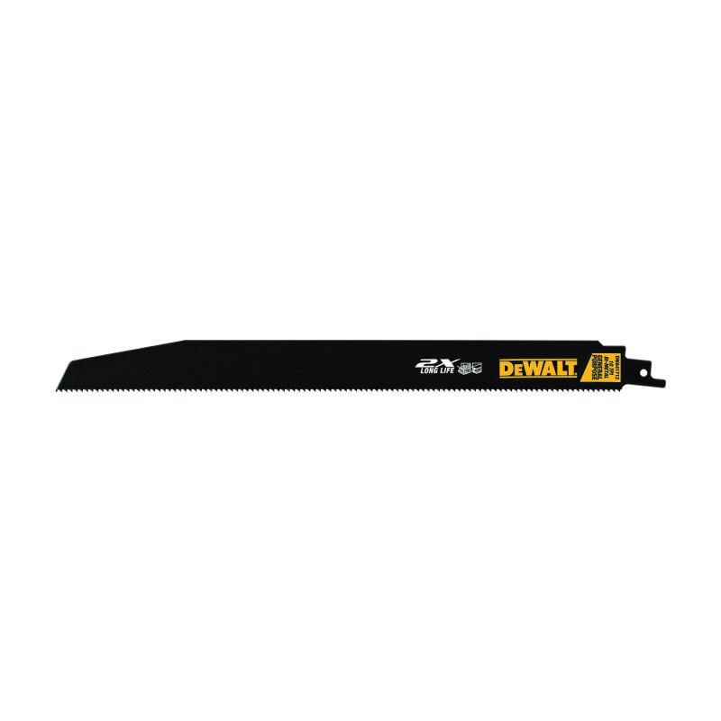 DeWALT DWA41712 Reciprocating Saw Blade, 1 in W, 12 in L, 10 TPI Black