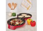 Rise By Dash Double Up Electric Skillet 12 In. Dia., Red