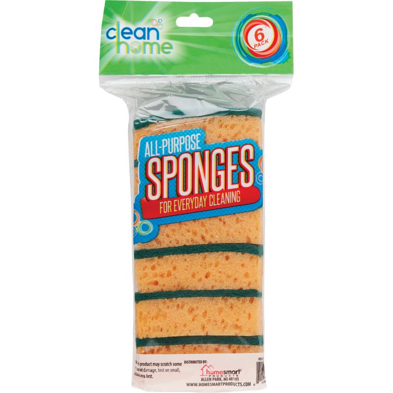 Clean Home Scrubber Sponge Orange (Pack of 30)