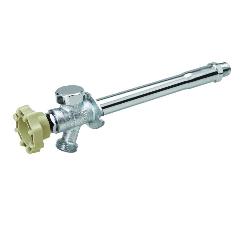 B &amp; K 104-823HC Anti-Siphon Frost-Free Sillcock Valve, 1/2 x 3/4 in Connection, MPT x Hose, 125 psi Pressure, Brass Body