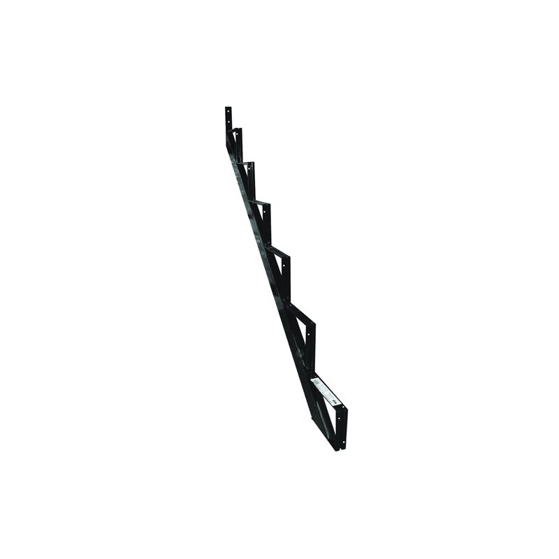 Pylex 13906 Stair Riser, 40 mm L, 80 mm W, Steel, Black, Baked Powder-Coated Black