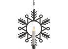 Xodus Battery Operated Wreath with Candle Aged Bronze
