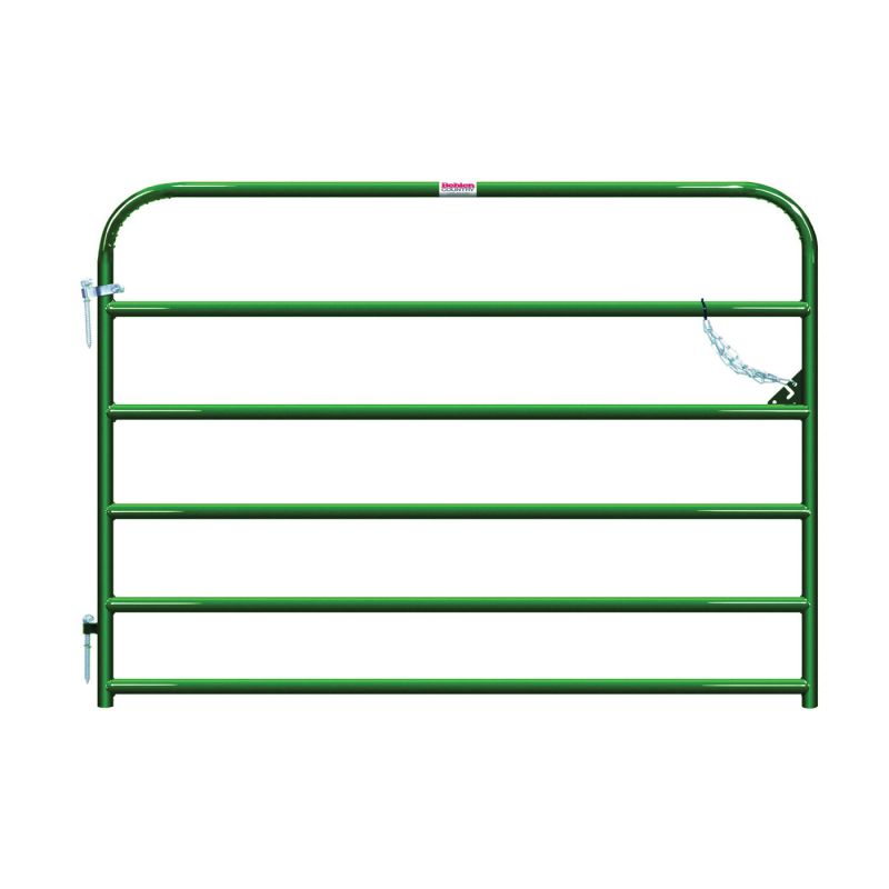 Behlen Country 40130062 Utility Gate, 72 in W Gate, 50 in H Gate, 20 ga Frame Tube/Channel, Green Green