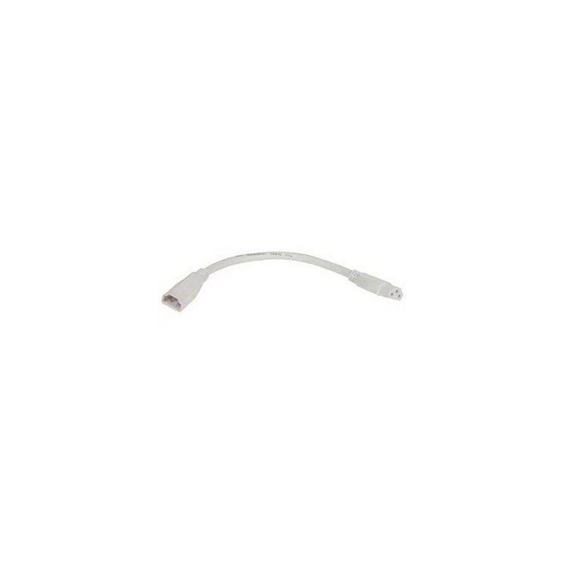 Liteline FBT6100-WH-3 Fluoro Bar Flexible Connector, 18 AWG Wire, White White