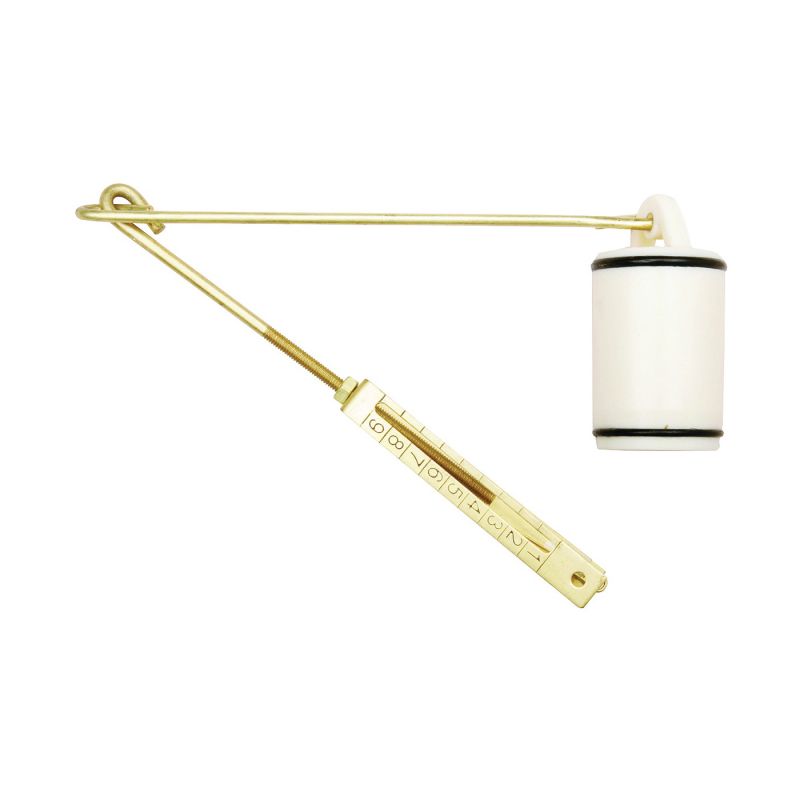 Plumb Pak PP606-23 Linkage Assembly, Brass, White, For: Trip-Lever 6 in Eye Wire, #10 to #32 Eye Bolts White