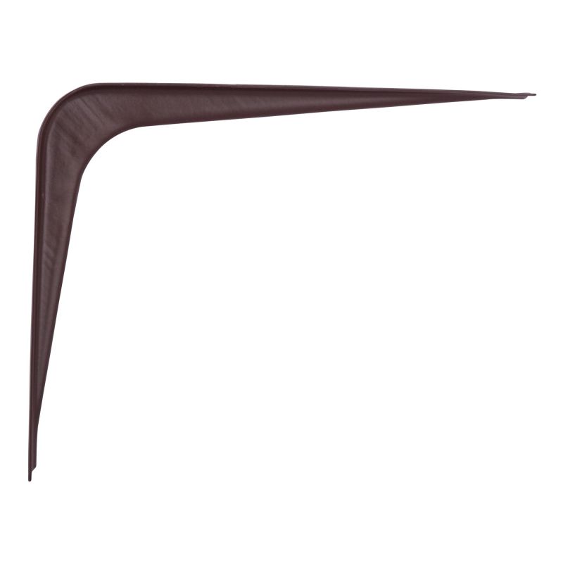 ProSource 21138CHO-PS Shelf Bracket, 65 lb/Pair, 6 in L, 5 in H, Steel, Chocolate Chocolate