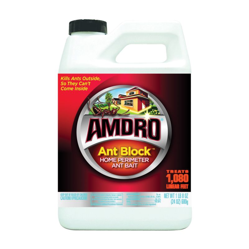 Amdro 100522802 Ant Bait, Granular, 24 oz Bottle Tan/Yellow