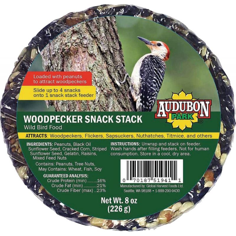 Audubon Park Snack Stack Woodpecker Bird Seed Cake