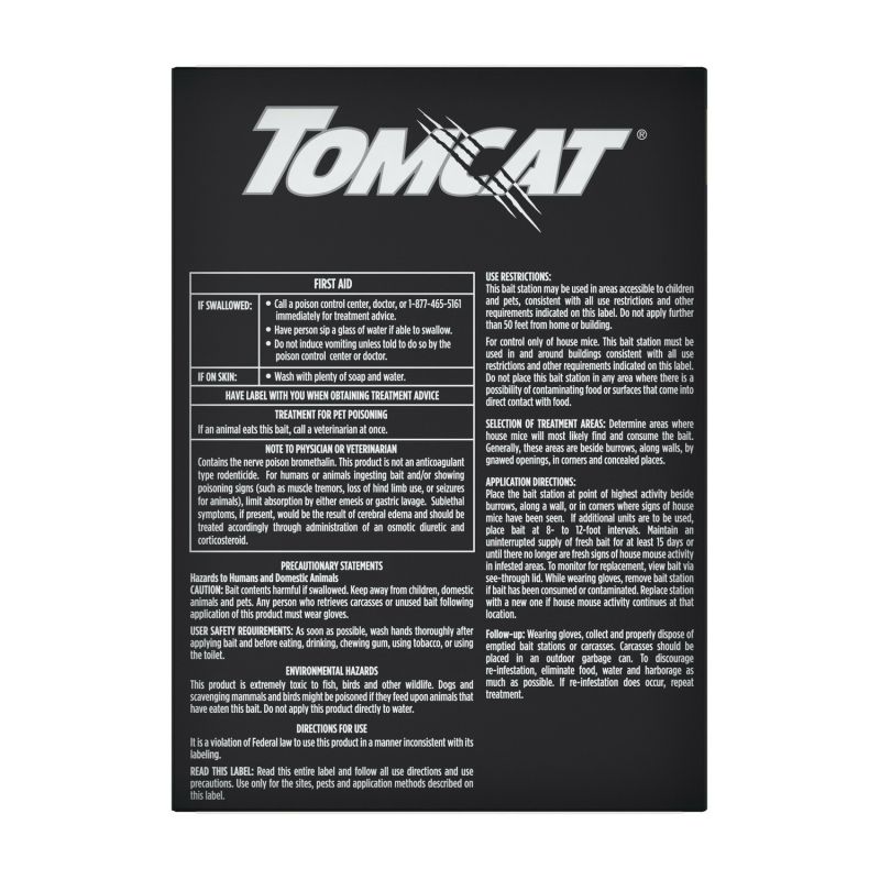 Tomcat 0373805 Mouse Killer Disposable Bait Station, 12 Mice Bait, Purple/Violet Purple/Violet