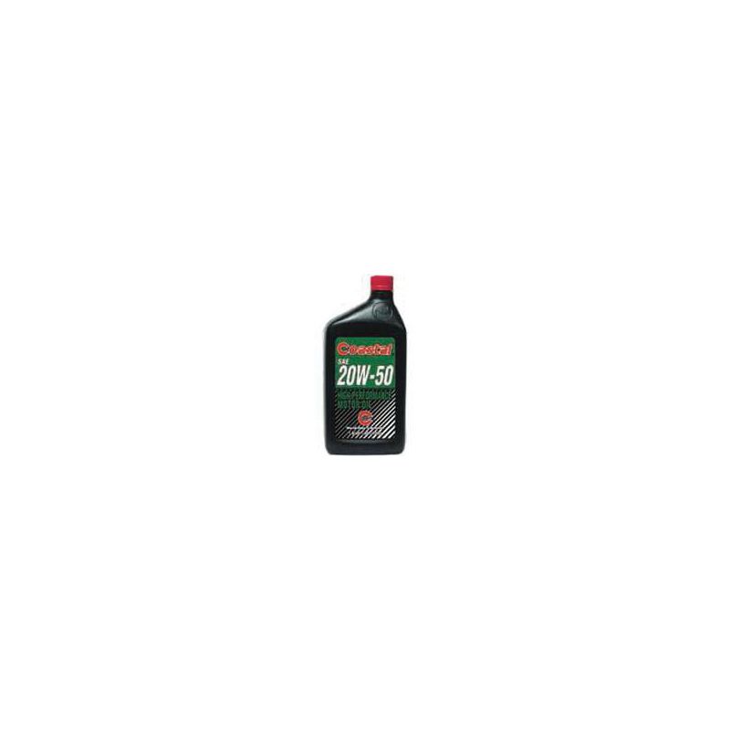 Coastal 10701 Motor Oil, 20W-50, 1 qt Light Amber (Pack of 12)