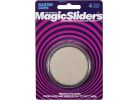 Magic Sliders Carpet Base Furniture Glide 2-1/2 In., Black