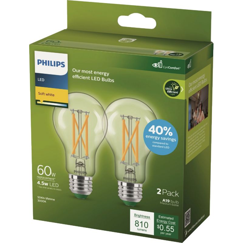 Philips Ultra Efficient LED A19 Light Bulb