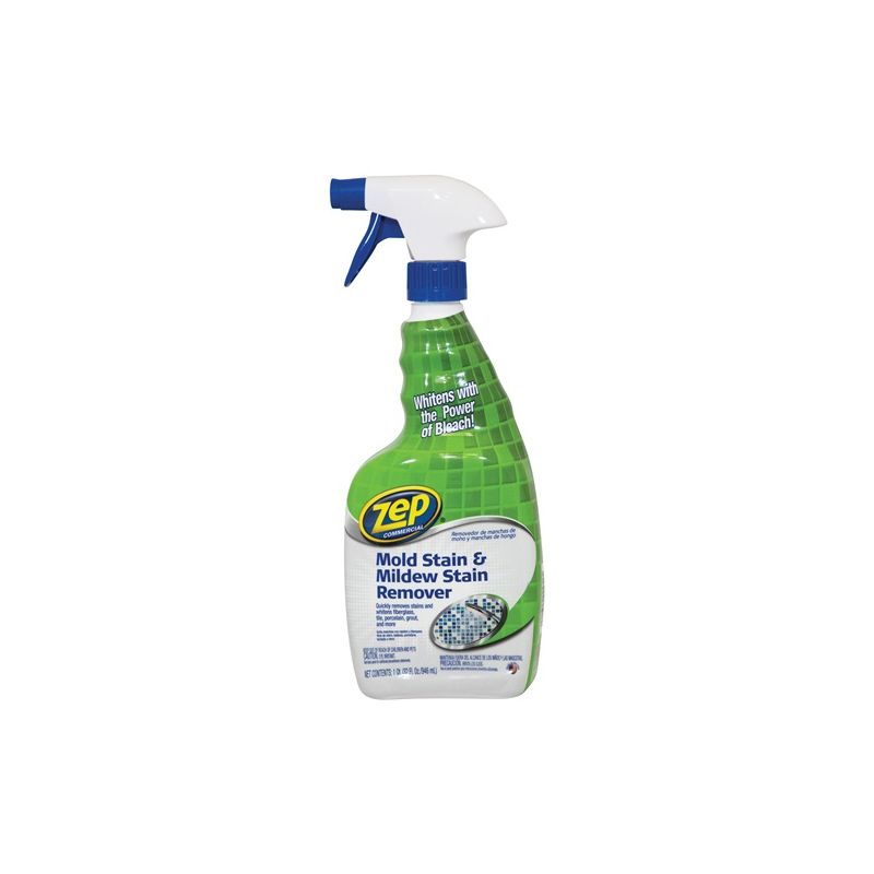 Zep ZUMILDEW32 Stain Remover, 1 qt, Liquid, Slight Chlorine, Clear Clear