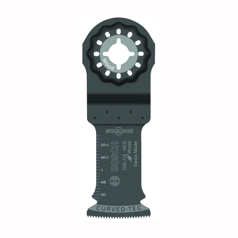 Bosch Starlock OSL114 Oscillating Blade, 1-1/4 in, HCS 1-1/4 In, Black