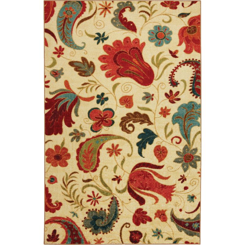 Mohawk Home Tropical Acres Rug 5 Ft. X 8 Ft., Pinks / Blues