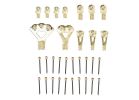 National Hardware N260-404 Picture Hanging Kit, Steel, Brass, 32-Piece