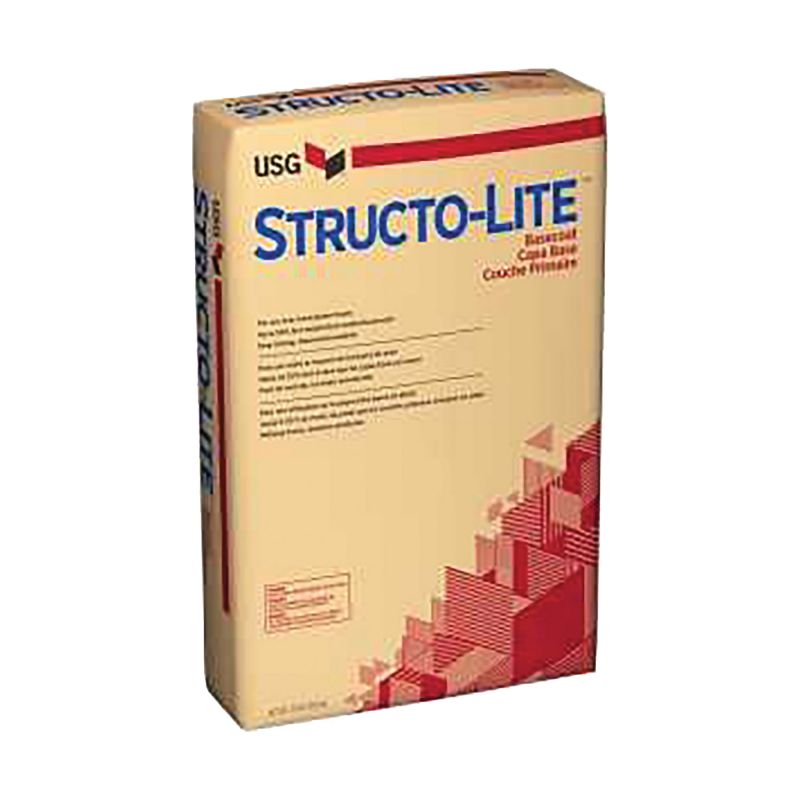 USG STRUCTO-LITE 163841 Basecoat Plaster, Powder, Low to No Odor, Off-White, 50 lb Bag Off-White