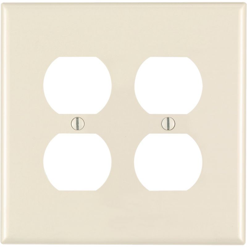 Leviton Mid-Way Thermoplastic Nylon Outlet Wall Plate Light Almond