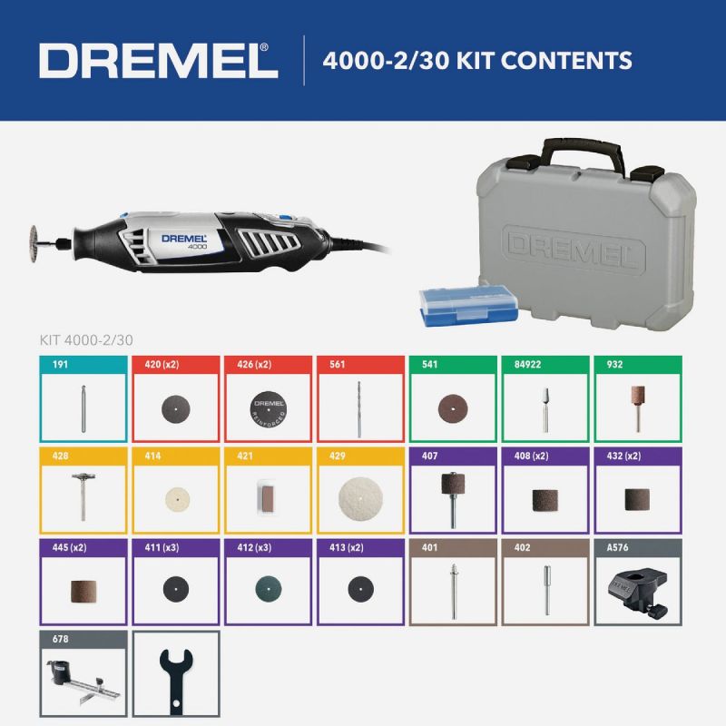 Dremel High Performance Electric Rotary Tool Kit 1.6