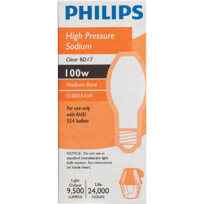 Philips BD17 Medium High-Pressure Sodium High-Intensity Light Bulb