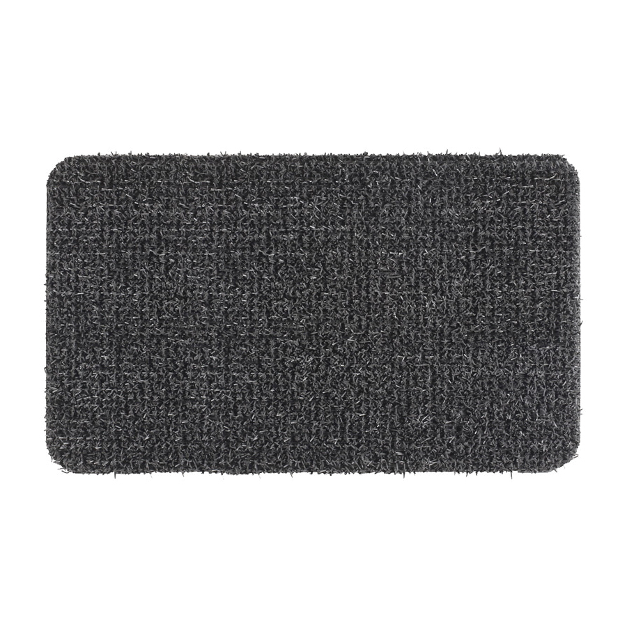 Multy Home 1005072 Runner Utility Mat, 36 in L, 24 in W, 0.15 in Thick, Concord Pattern, Polyester Rug, Black