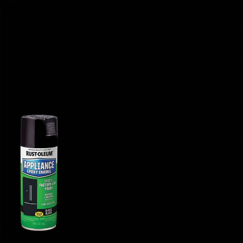 Rust-Oleum Epoxy Appliance Spray Paint Black, 12 Oz.