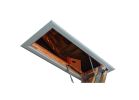 Louisville Elite Series AA2210 Attic Ladder, 7 ft 8 in to 10 ft 3 in H Ceiling, 22-1/2 x 54 in Ceiling Opening, 11-Step