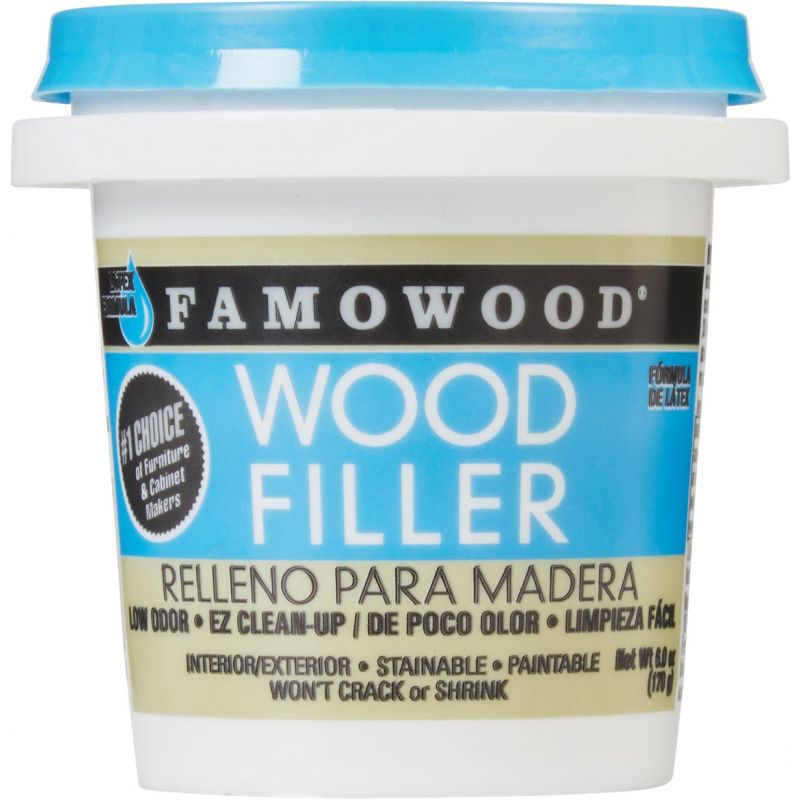 FAMOWOOD Water-Based Wood Filler Natural, 6 Oz.