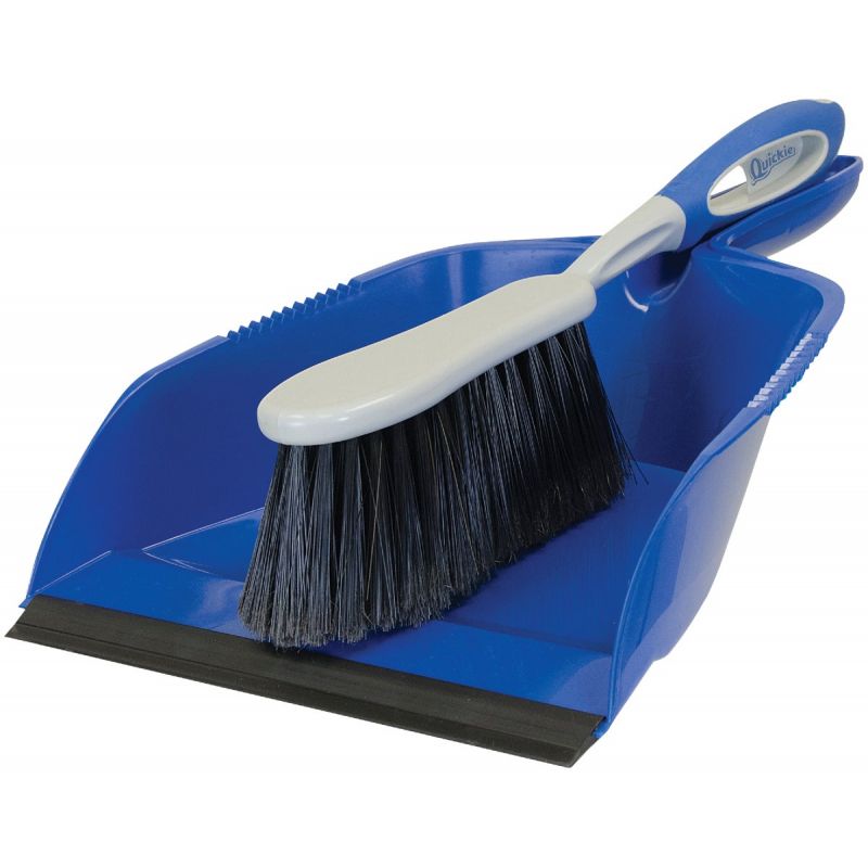 Quickie Brush &amp; Dust Pan Set Blue