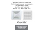 Broan QuicKit Bath Exhaust Fan Upgrade Kit White