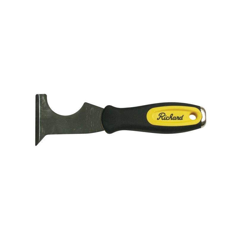 Hyde RUB-119 Combination Tool, 2-3/8 in W Blade, HCS Blade, Rubber Handle, Ergonomic Handle 2-3/8 In
