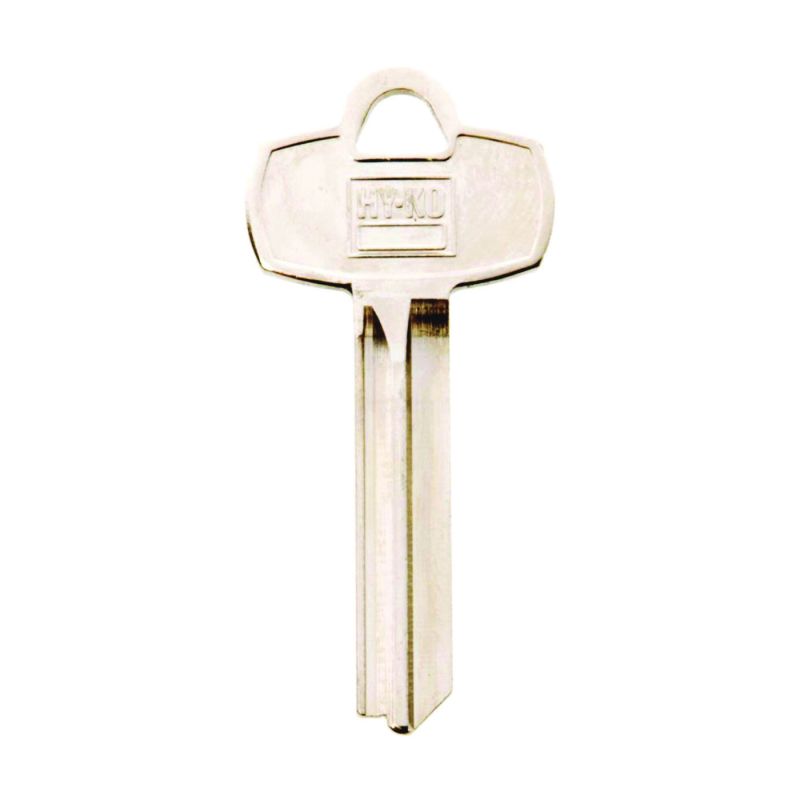 Hy-Ko 11010BE2 Key Blank, Brass, Nickel, For: Best Cabinet, House Locks and Padlocks (Pack of 10)