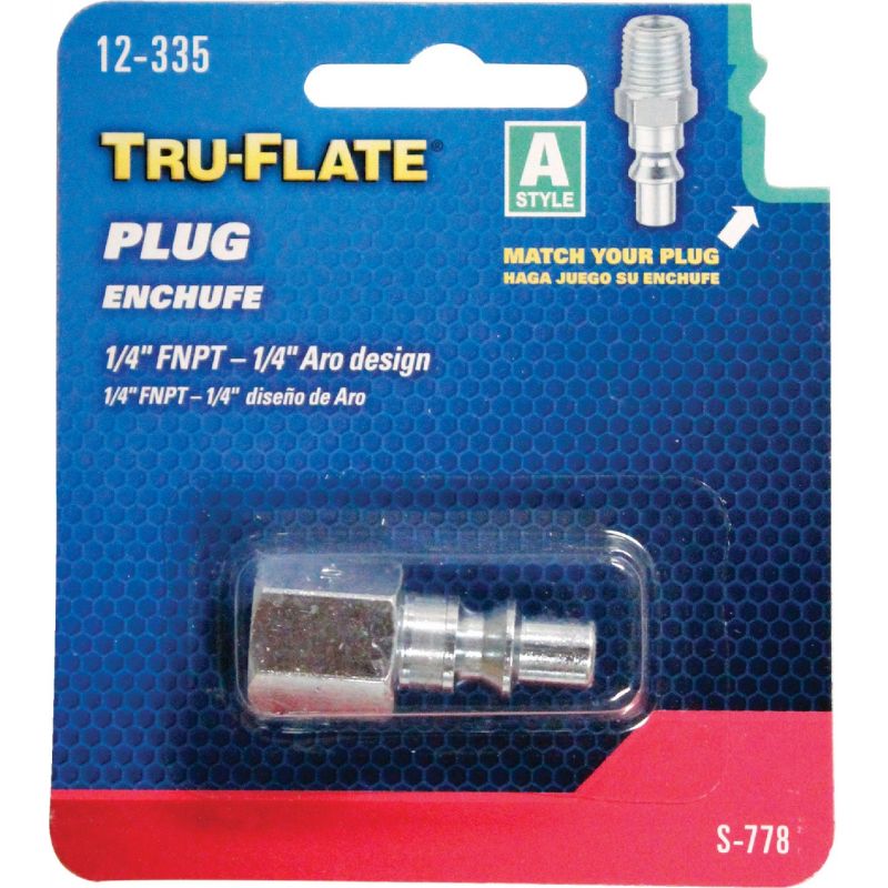 Tru-Flate 1/4 In. Body Series A-Style Plug