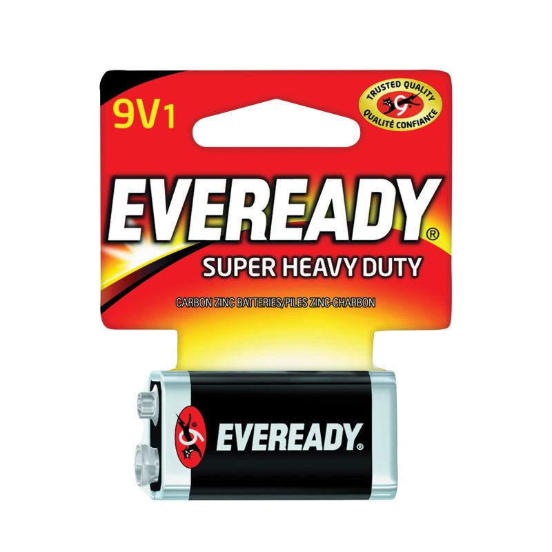 Eveready Gold 1222SW Battery, 9 V Battery, 400 mAh, Zinc, Manganese Dioxide