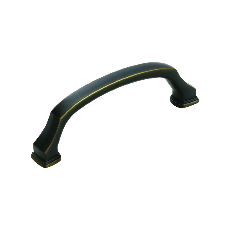 Amerock Revitalize Series BP55344VB Cabinet Pull, 4-5/16 in L Handle, 5/8 in H Handle, 1-7/16 in Projection, Zinc Traditional