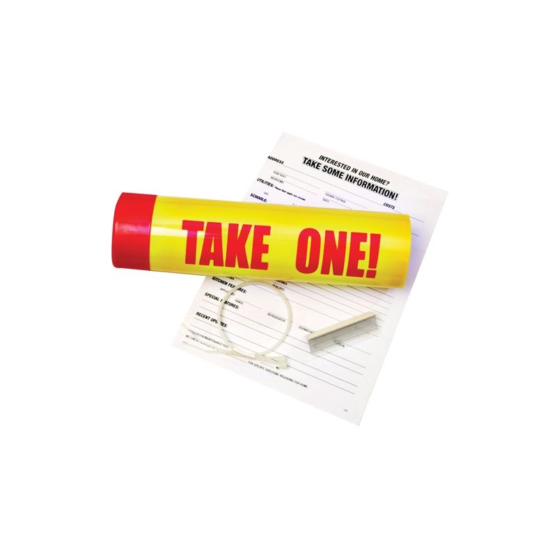 Hy-Ko 22130 Take One Tube, Waterproof, Plastic, Red/Yellow Red/Yellow
