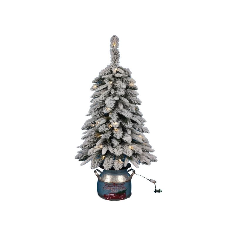 Hometown Holidays 27637 Christmas Tree, 3 ft H, LE 2 Fusible, Mini Light Bulb, Clear Light