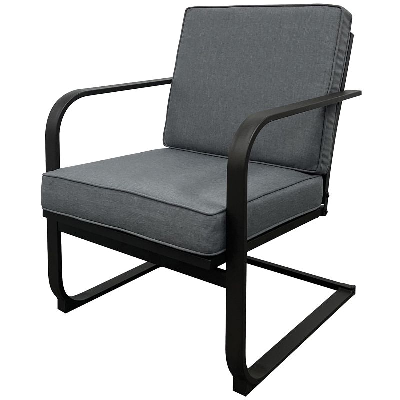 Seasonal Trends H22SK0490 Venice Spring Chair, 25 in W, 28.35 in D, 32.87 in H, Olefin Fabric Seat, Steel Frame