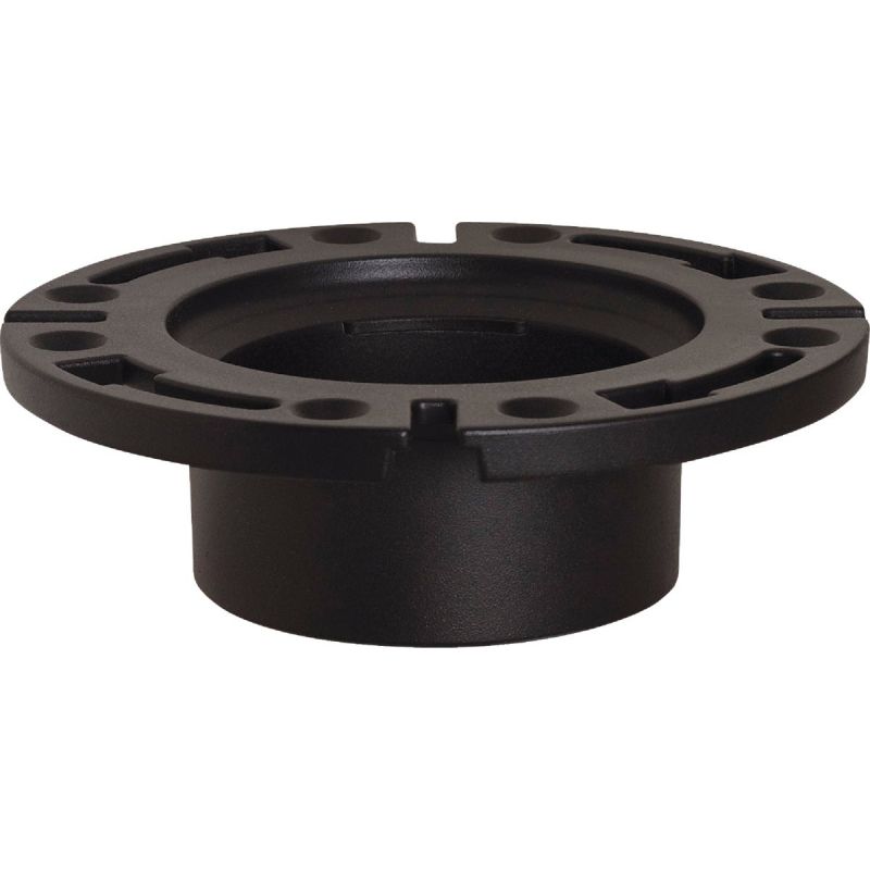 Sioux Chief 4 In. Hub ABS Open Toilet Flange w/1-Pc. Plastic Ring 4 In.
