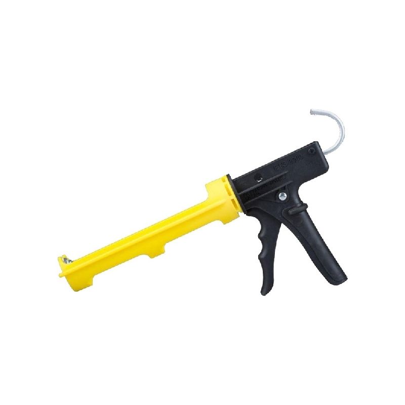Dripless ETS2000 Caulking Gun, 10 oz Cartridge, Ergonomic Handle Yellow