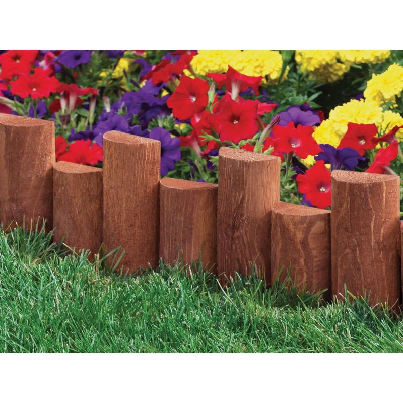 Greenes Fence Flexible Half-Log Lawn Edging Cedar