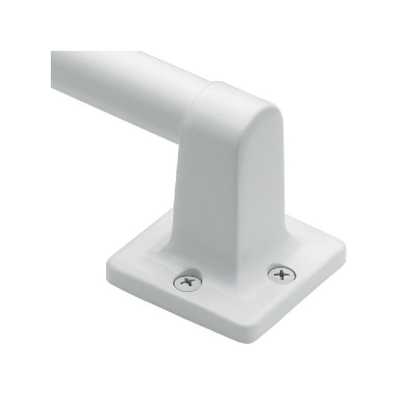 Moen Home Care Series LR2250W Bath Grip, 9 in L Bar, Stainless Steel, Glacier, Wall Mounting White